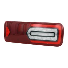 Rear lamp LED GLOWING Right 24V, additional conns, BLACK EDITION